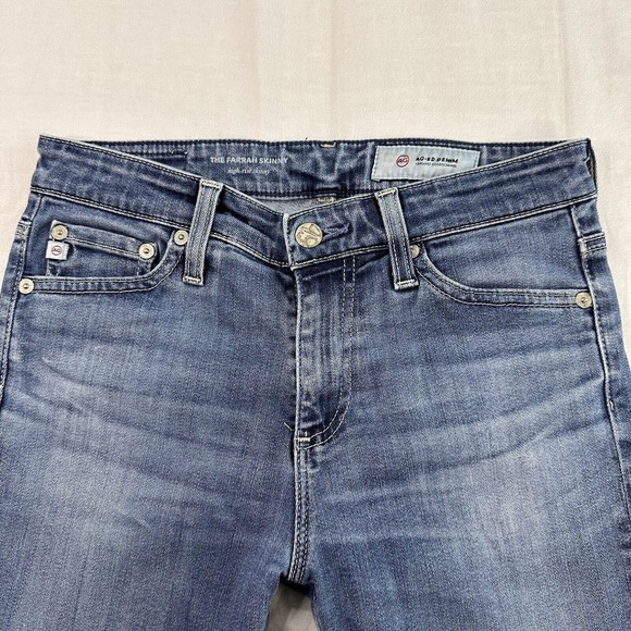 AG Adriano Goldschmied Jeans Women 25R Blue The Farrah Skinny High Rise Skinny - Picture 3 of 9